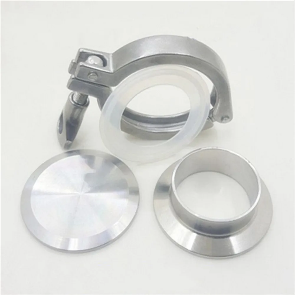 2 &quotТорцевая крышка + 2&quot Φ &quotTri clamp прокладка набор санитарных средств