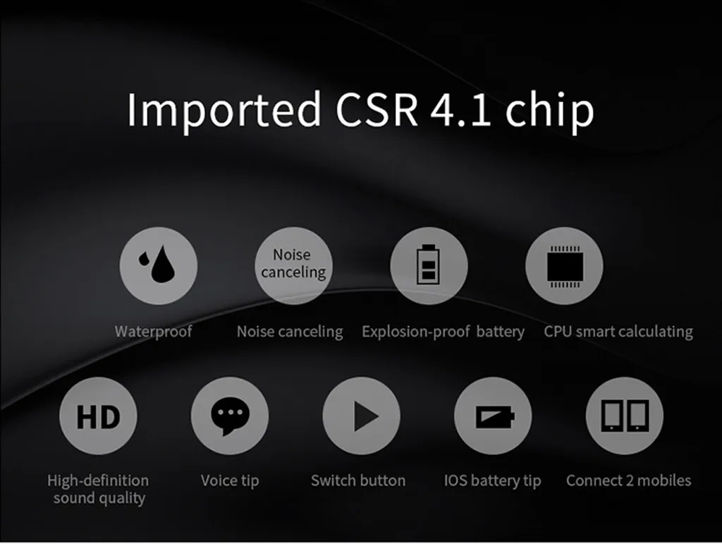 Шум ликвидации хэндс фри беспроводные Bluetooth наушники легкие Автоматическая