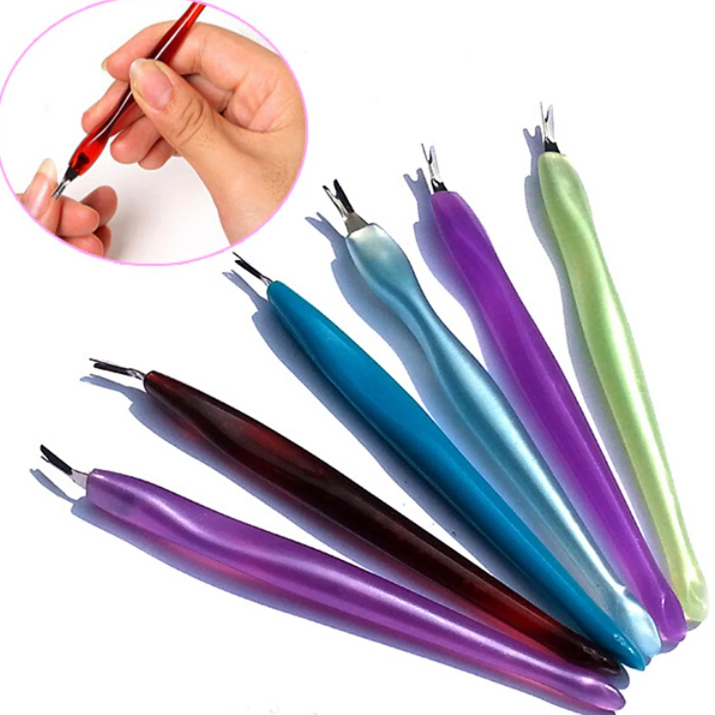 

Cuticle Pusher Trimmer Pedicure Nail Toe Manicure Pedicure Nail Art Dead Skin Fork Trimmer Peeling Knife Cuticle Remove 10Pc/lot