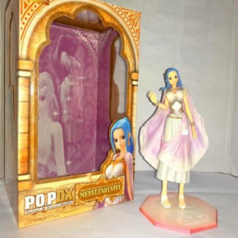 22cm Anime Figure Model ONE PIECE P.O.P DX Princess Nefeltari Vivi Two years later the new world PVC Action Toys chirstmas Doll | Игрушки и