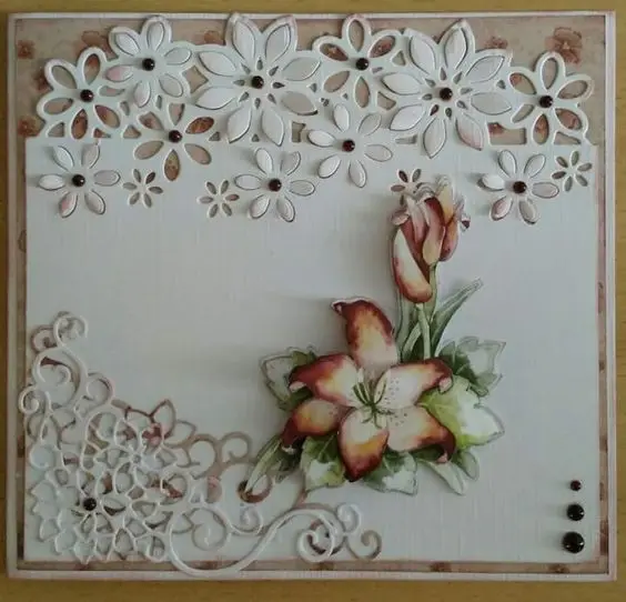 Цветочная рамка кромка для резки нож форма бумаги карточек поделок сделай сам