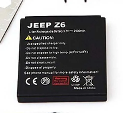 Jeep Z6 аккумулятор 2500mah Для Jeep Z6 Z6+ IP68 водонепроницаемый прочный телефон android 4,0 дюймовый экран сотовые телефоны