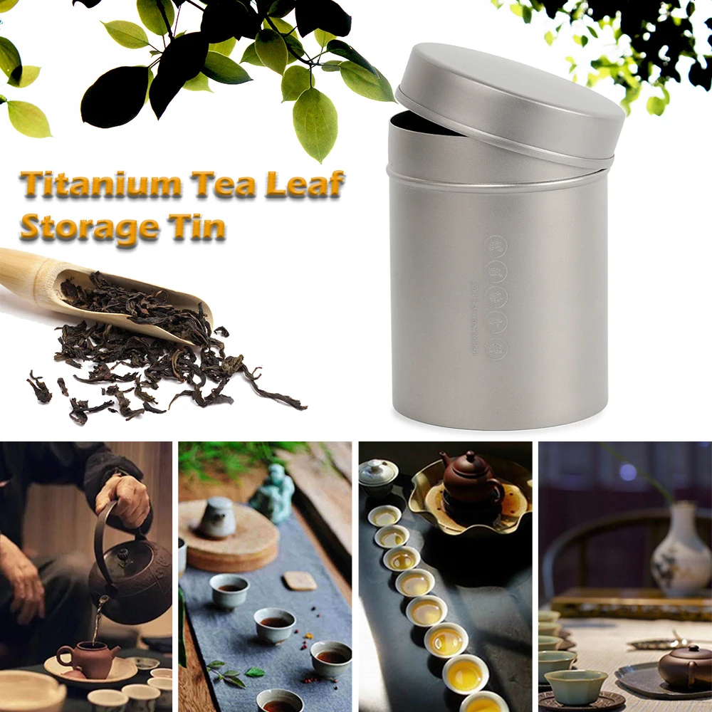 Портативный водонепроницаемый контейнер титановый оловянный чехол для хранения
