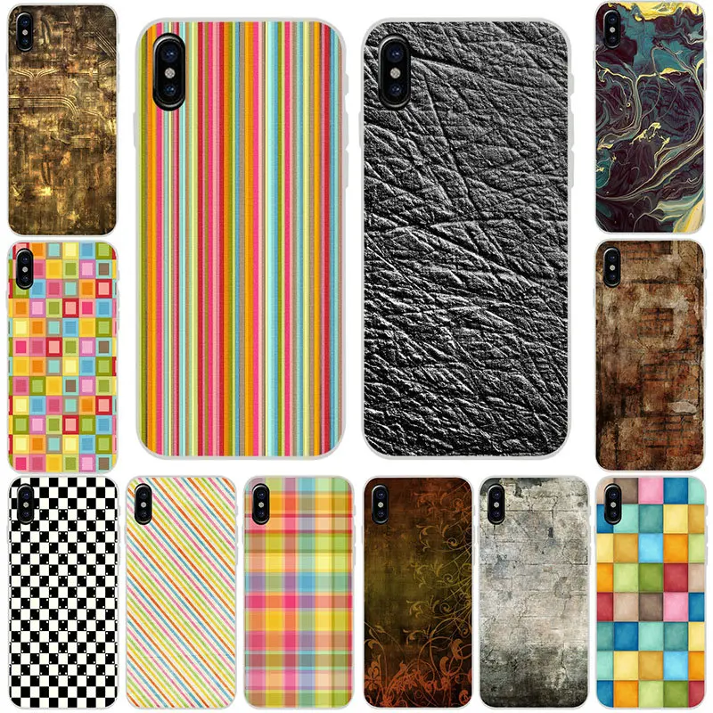 Цветные полосы текстуры фона мягкие силиконовые чехлы для мобильных телефонов