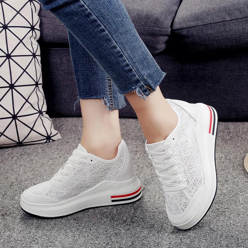 Новое поступление 2018 летние женские кроссовки для бега сетчатые универсальные