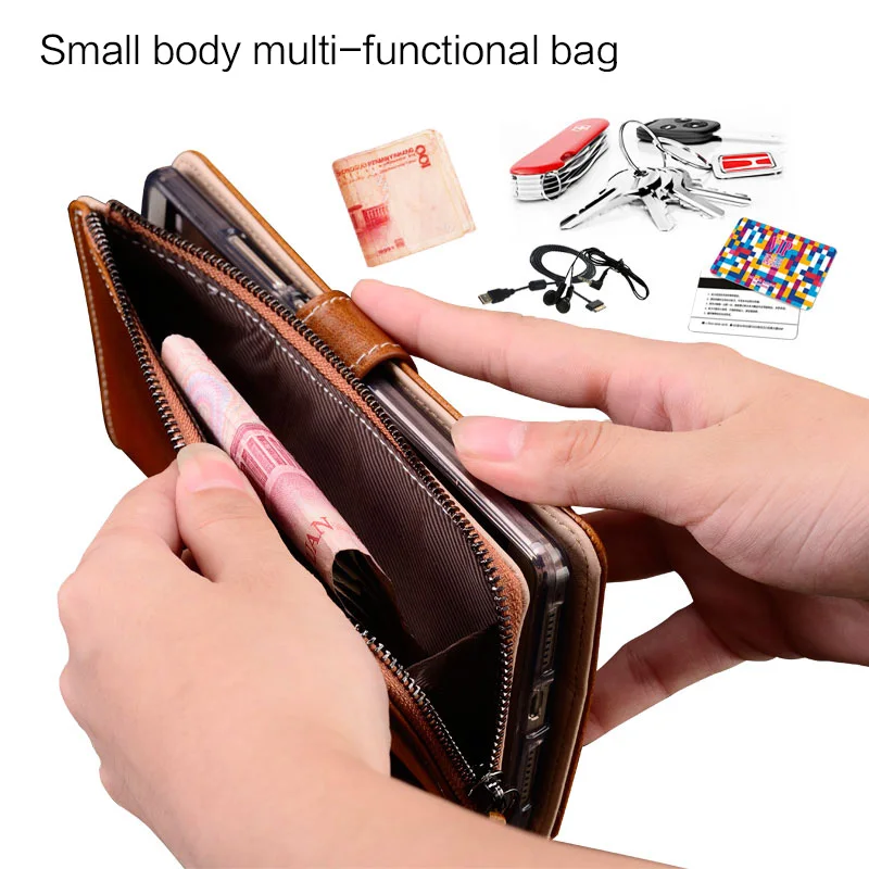 Многофункциональный чехол из натуральной кожи на молнии для Sony Xperia XZ2 ultra XA1