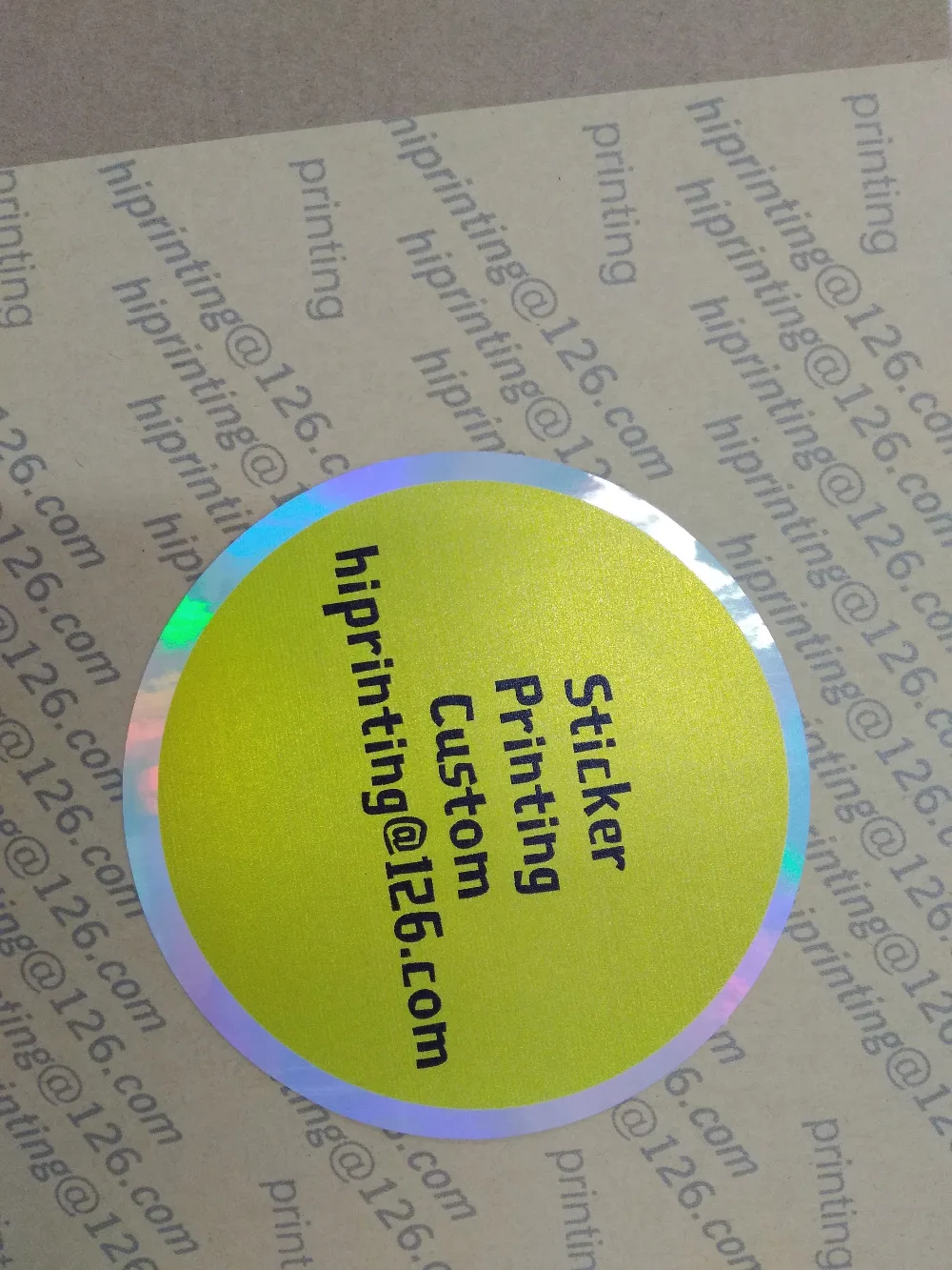 

yellow background ink printing custom