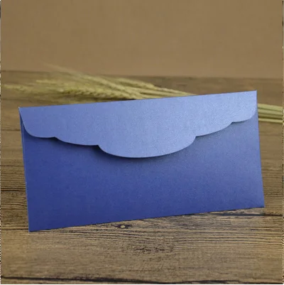 Dark blue 25 шт 22x11 см 250 г сгущенные перламутровые бумажные конверты бизнес свадебные пригласительные конверты - Цвет: Dark blue