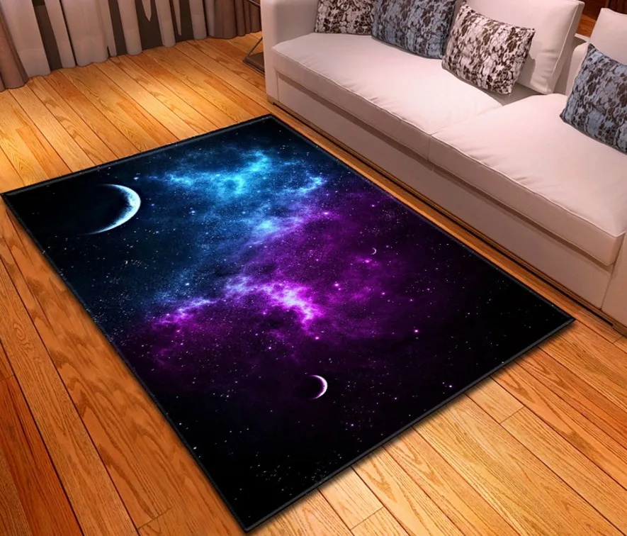13 Простой Таинственный Звездное ковер для гостинной спальни столовая rugs and carpets шелковистый для дома, гостиной Космический galaxy ковер - Цвет: 13