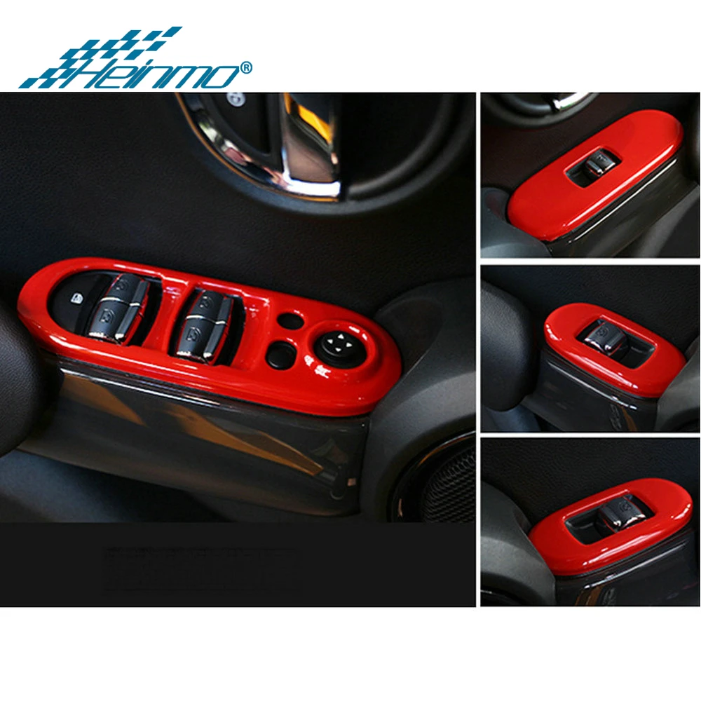 Автомобильный внутренний стиль украшения аксессуары для MINI Cooper F55 жесткий Топ окна автомобиля панель управления подъемом крышка наклейка для MINI F55