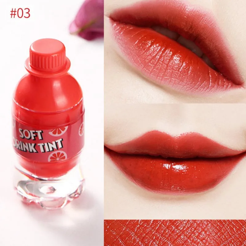 Фруктовая краска для губ Перманентная Увлажняющая помада с газированной содой