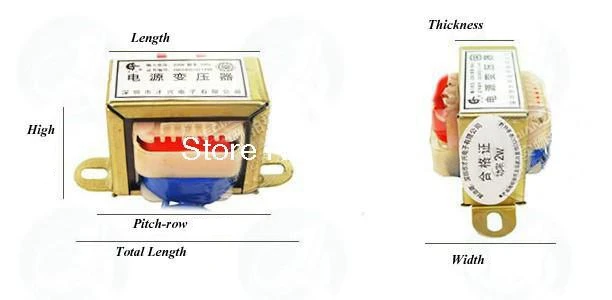 EI 41*17 Duobel группа выходное напряжение 3 Вт EI ферритовый сердечник вход 220V 50Hz Вертикальное Крепление электрическая мощность трансформе