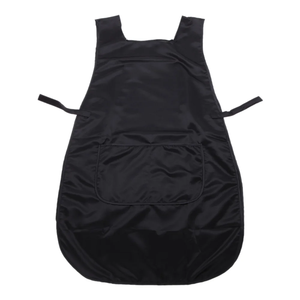 Накидка для парикмахерского салона фартук кухни и сада черный двухсторонний