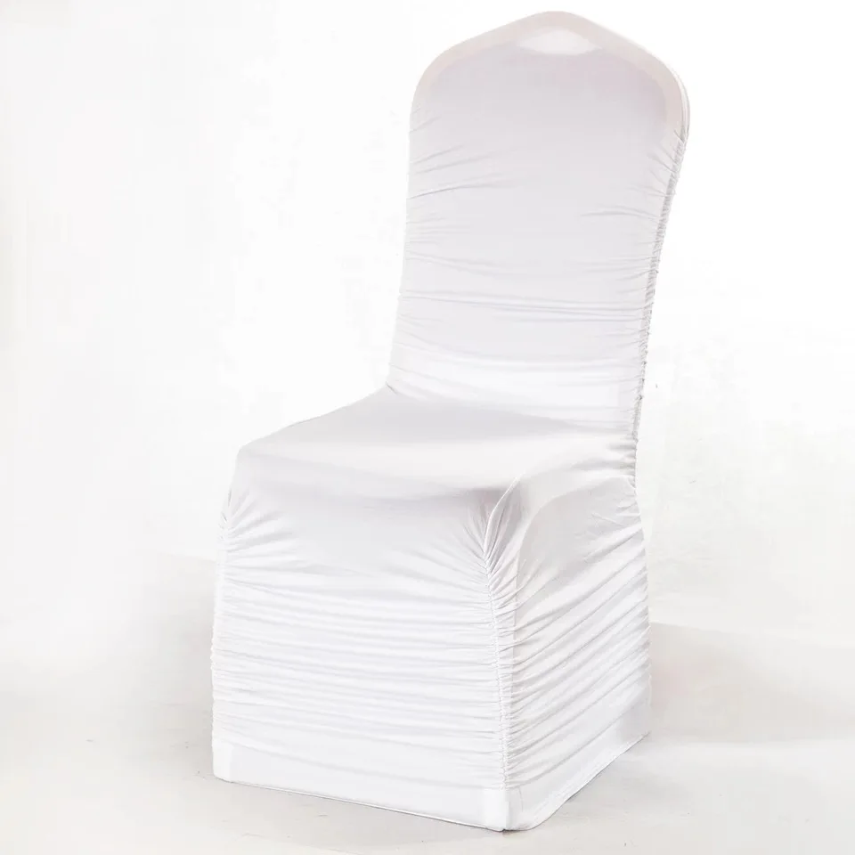 1 шт. чехол на стул из спандекса с оборками 20 цветов|chair covers for wedding|chair cover wholesale