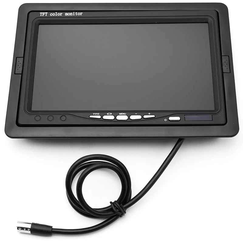 DC 12V 7 &quotTFT LCD цветной автомобильный автобус монитор заднего вида подголовник