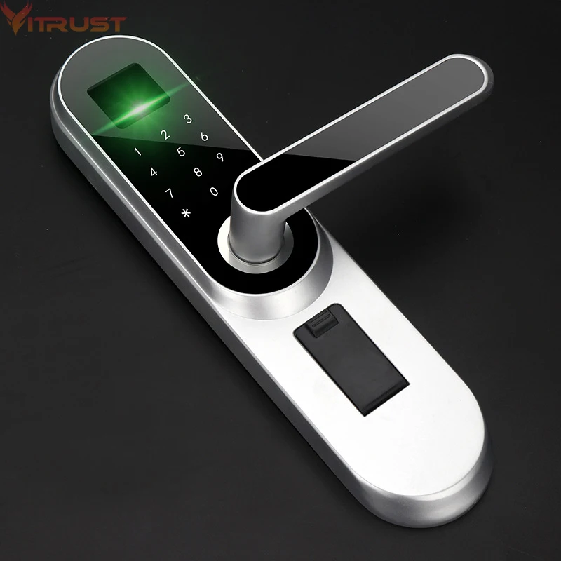 Дверной замок с Биометрическим распознаванием отпечатков пальцев цифровой