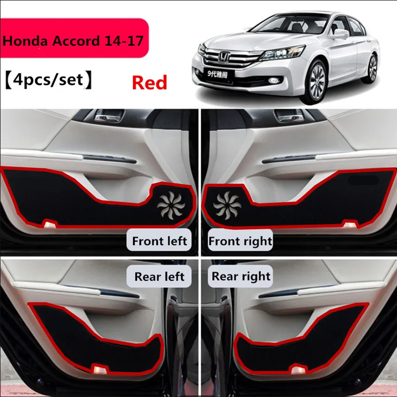 TAIJS противоударный Автомобильный Дверной Коврик для HONDA ACCORD 2014 2017 4 шт./компл.