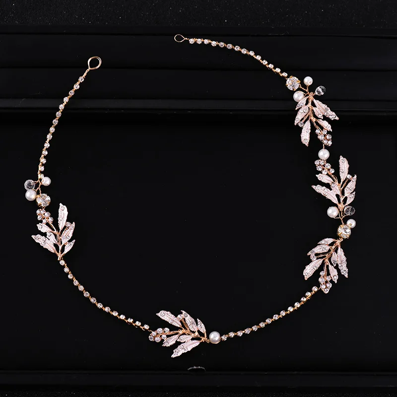 

Delicate Contracted Rhinestone Bridal Wedding Dress Accessories Hairbands