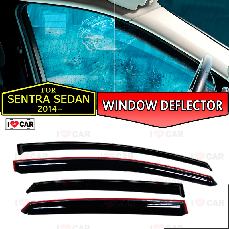 Оконный ДЕФЛЕКТОР ДЛЯ Nissan Sentra Sedan 2014-Автомобильный оконный дефлектор