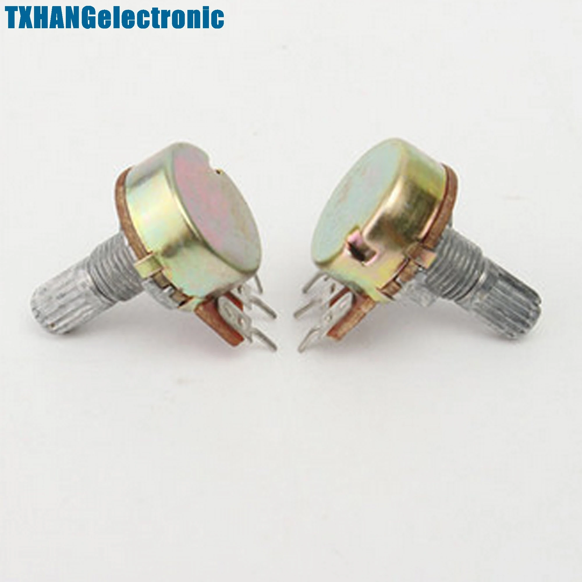 10 шт 1 K Ohm B1K рифленой прямая труба вращающийся конический потенциометр|taper
