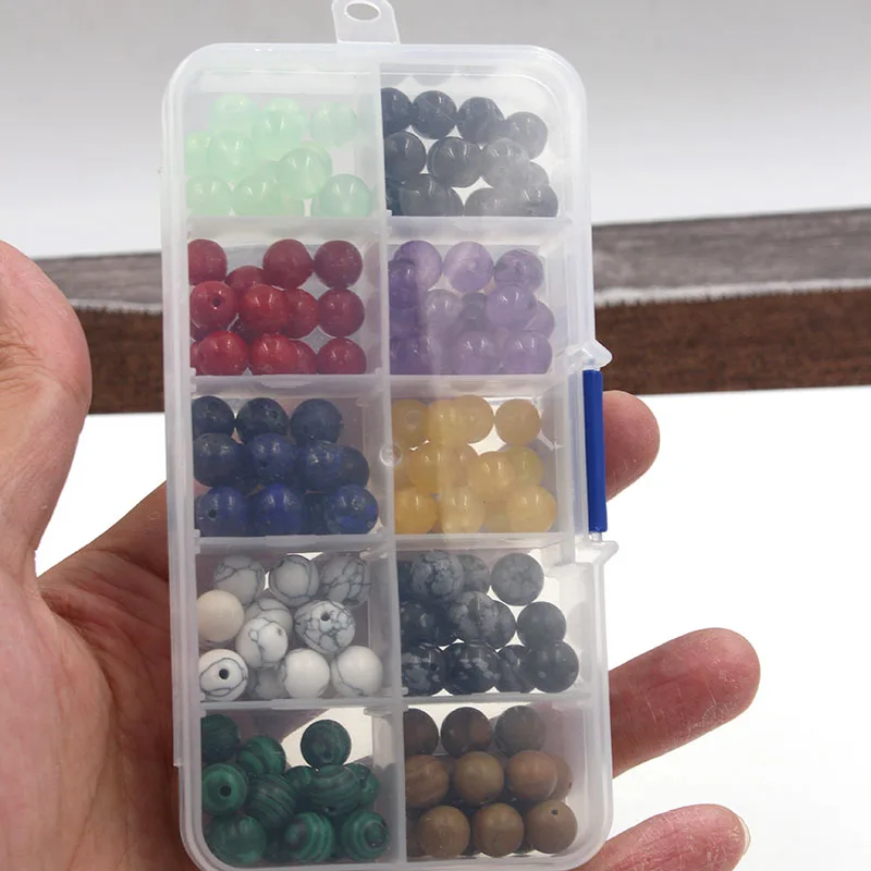 Набор из натуральных бусин Howlite Lapis Red Stone для изготовления браслетов ожерелий