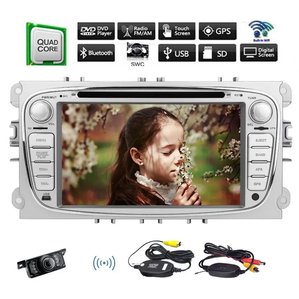 Android 6 0 автомобильный стерео 7 'ɲ Din для Ford Focus в консоли gps Передняя панель DVD