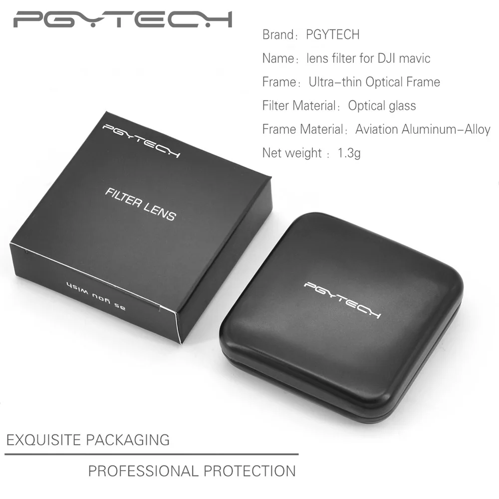 PGY G UV ND4 ND8 ND16 ND64 CPL HD фильтры для объектива Gimbal аксессуары DJI MAVIC Pro Дрон