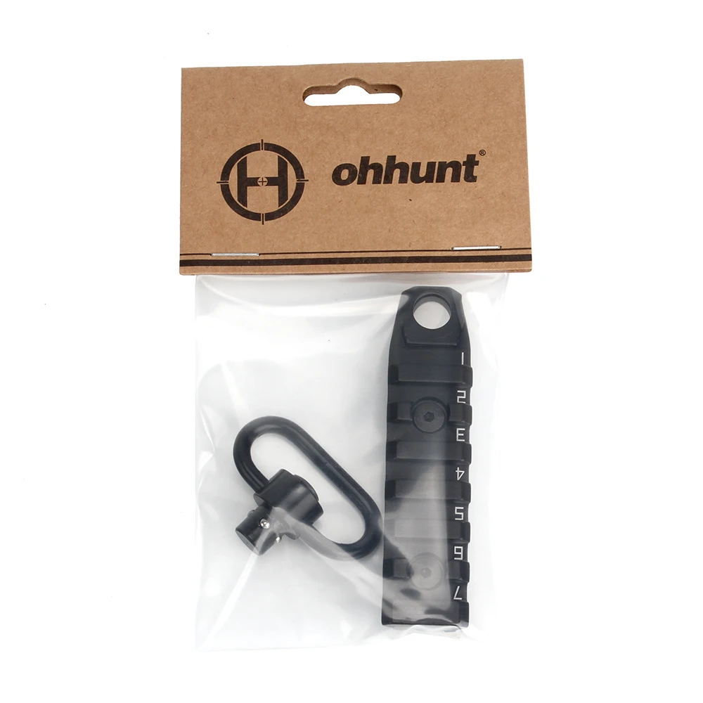 Ohhunt тактические 7 слотов M-LOK ссылка Пикатинни поручень QD крепление с Qucik Съемная