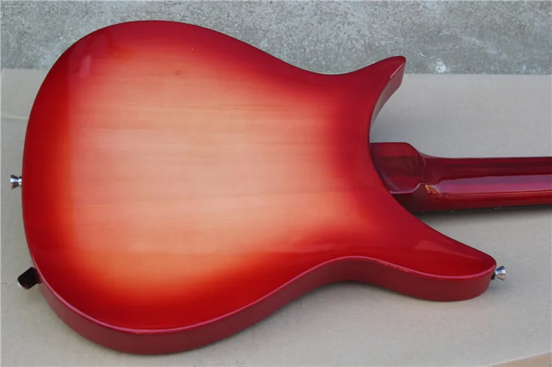 Заводская изготовленная на заказ красная электрогитара с 6 струнами длина шкалы