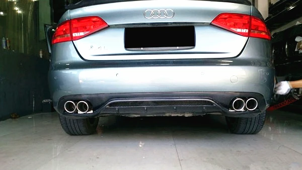 2008-2011 A4 DIFFUSER-ABT Стиль углеродного волокна задний диффузор для Audi A4 B8/не подходит чехлы из термопластичного полиуретана