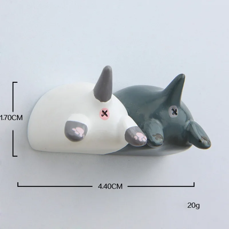 Милый мультяшный магнит на холодильник наклейка в виде кота тигра задницы