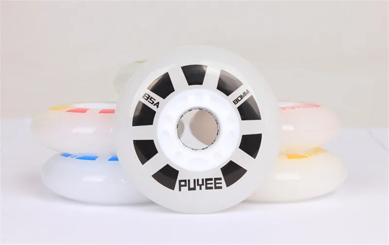 Роликовые коньки PUYEE 85A светодиодный для SEBA PowerSlide RB Patins|inline skate wheels|wheels inlineskate inline