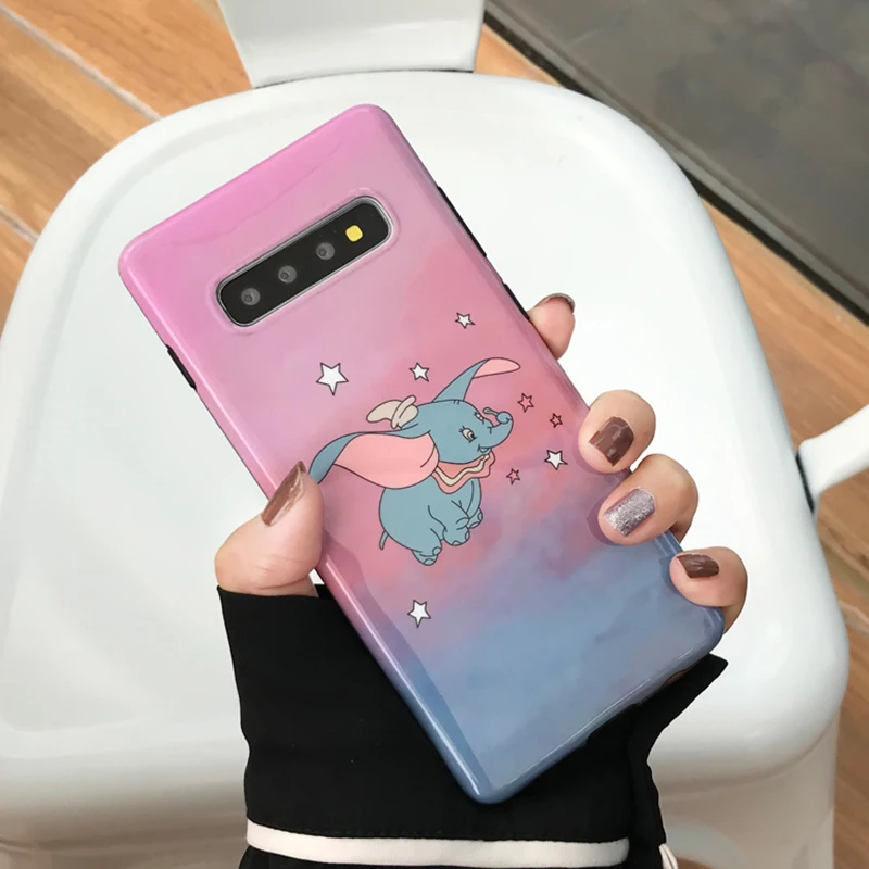 YHBBCASES чехол для телефона с мультяшными животными Samsung Note 10 Plus Galaxy S10 5G S8 S9 8 9 Funny Dumbo
