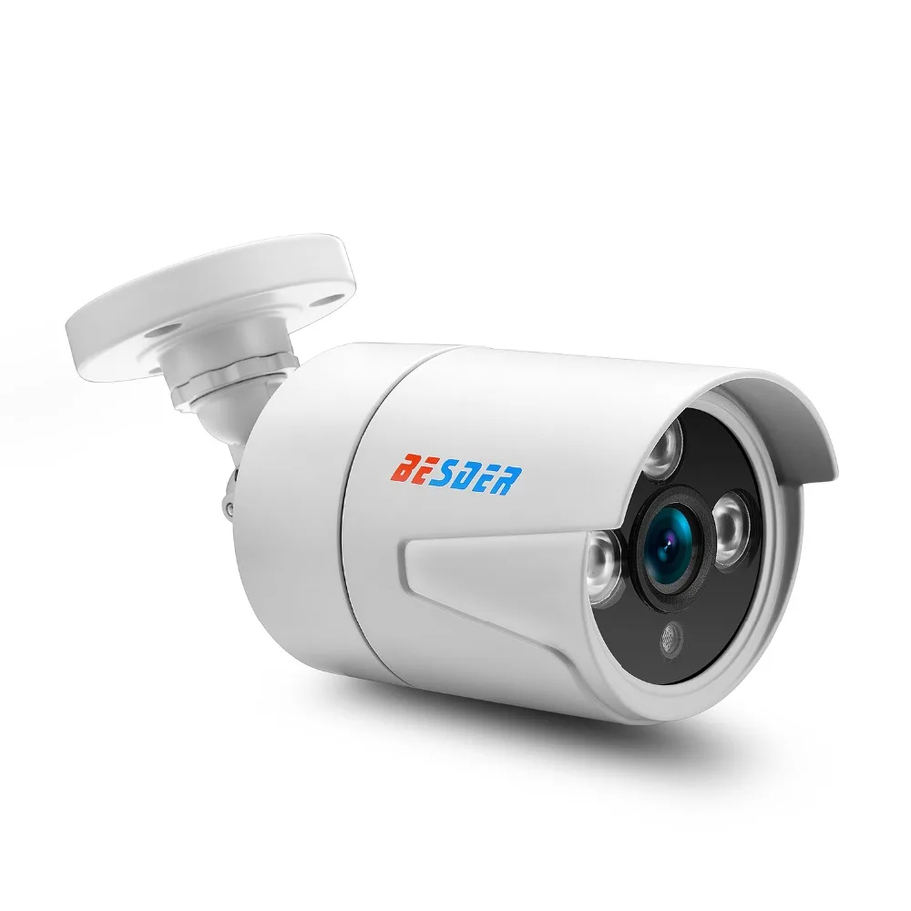 BESDER H.265 5MP 2592*1944 система наблюдения CCTV 48V PoE 4CH NVR Kit 5MP 3MP 2MP Водонепроницаемый на открытом воздухе цилиндрическая PoE камеры H.265