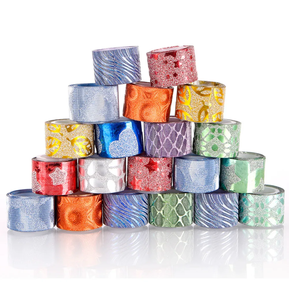 100 шт. новая блестящая липкая бумага мини цветная лента DIY декоративная клейкая