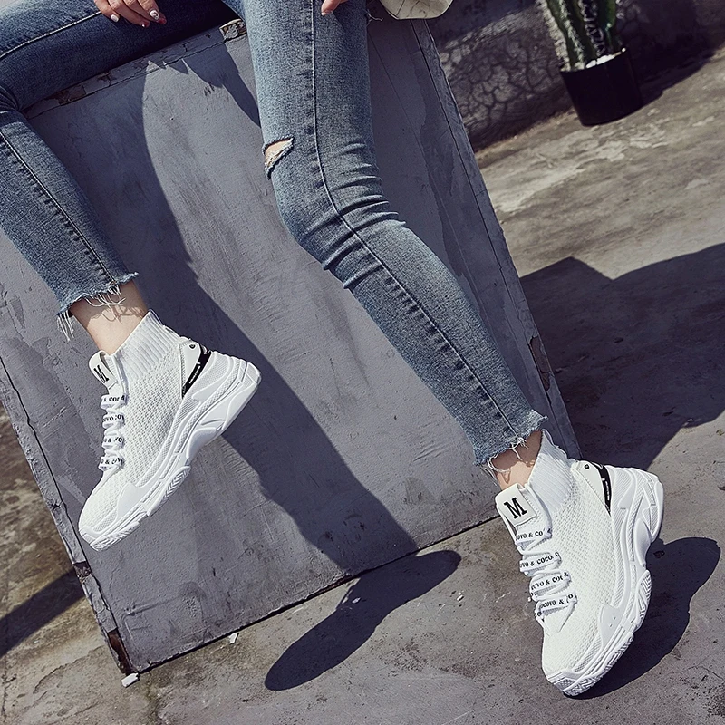Женские кроссовки с акулой; scarpe donna; женская обувь на платформе; Модные Повседневные кроссовки на плоской подошве; женская обувь; Лидер продаж; Zapatos De Mujer
