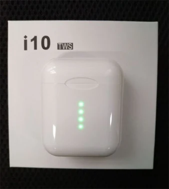 i10 TWS Новые оригинальные i10 tws 1:1 мини беспроводные Bluetooth 5,0 бас наушники для Andorid iphone PK i15 i12 i13 i14 i11 i20 i21 tws - Цвет: i10 TWS