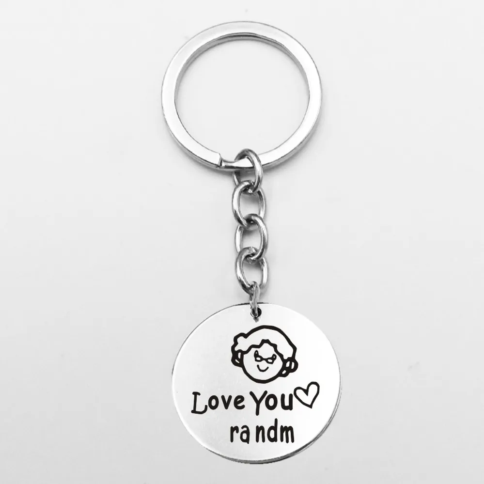 Suteyi Семья для мам и дочек мамы надпись Love Son брелок дочери Dog Tag Нержавеющая сталь