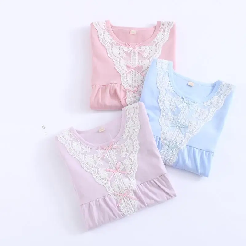 100% хлопок маленькие девочки ночные рубашки Детская ночная рубашка 8104 | Мать и