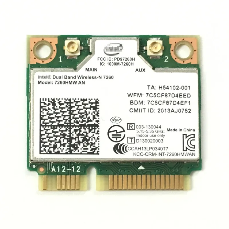 Двухдиапазонный беспроводной процессор N7260 INTEL 7260AN 7260HMW Wi Fi Bluetooth 4 0 2 4G/5G