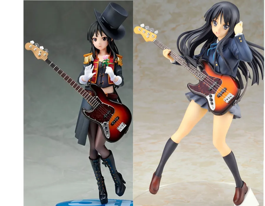 Бесплатная доставка японское аниме K-ON! Mio Akiyama Бассай гитара версия ПВХ