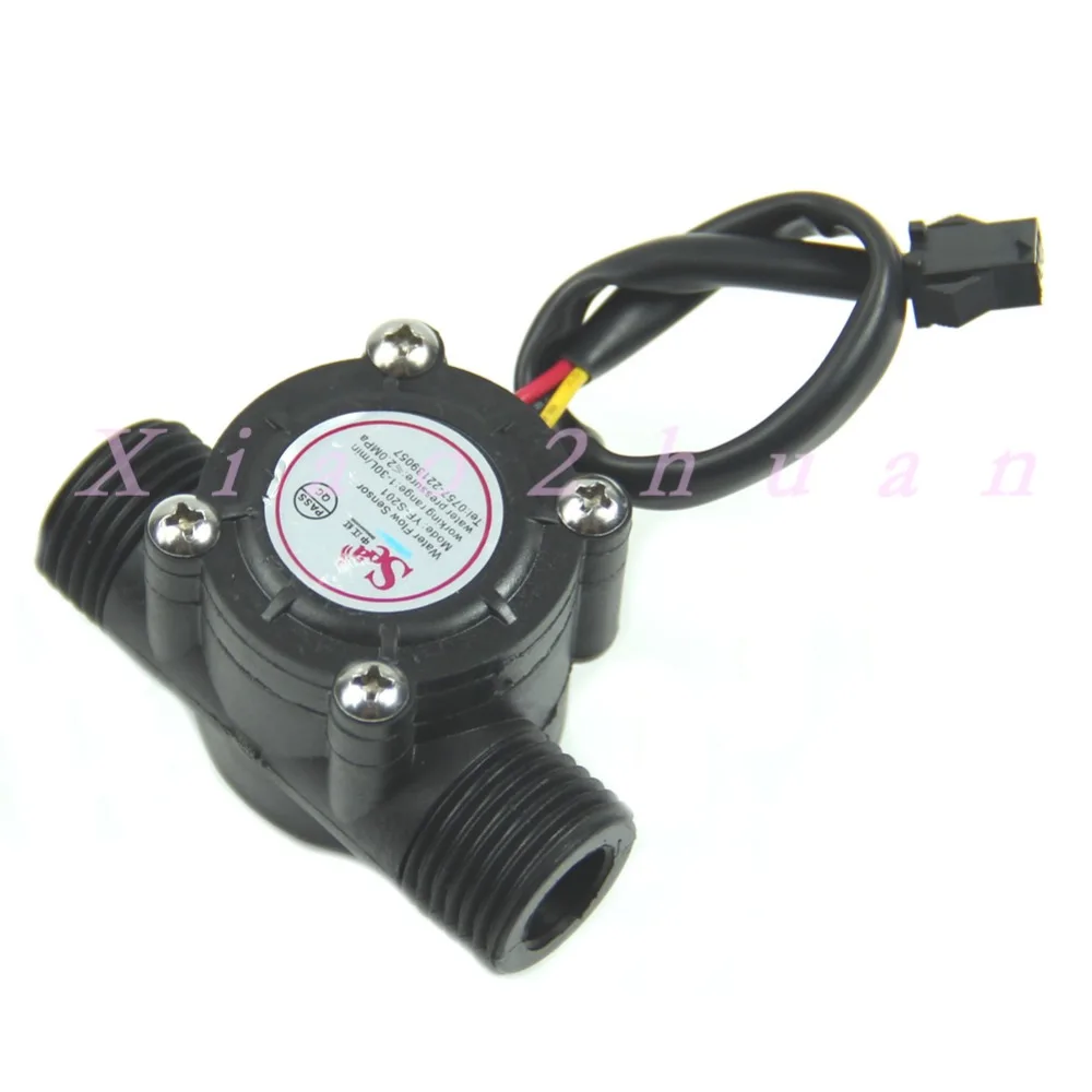 1PC Water Flow Sensor Flowmeter Hall Control 1-30L/min 2.0MPa-Y103 | Инструменты