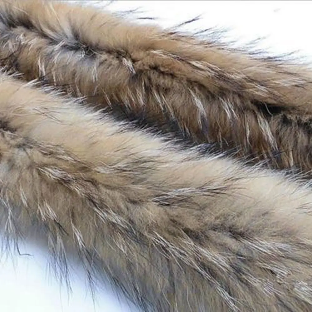 2018 Модный зимний теплый шарф с воротником из натурального меха енота 100% меховая