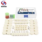 RIJILEI 76 шт. Набор бит Костюм Мини дрель роторный инструмент и FIT DREMEL шлифовальный, вырезка, полировка наборы инструментов, шерсть, точильная головка