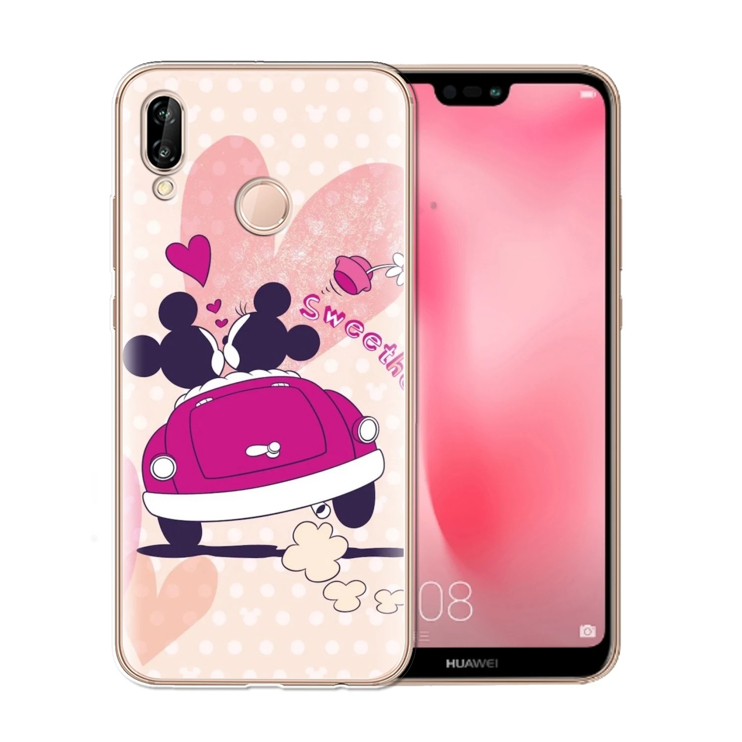 Микки для Coque huawei Honor 6X 6A 7 7X 7C 7A pro 8 8X9 Lite 10 силиконовый чехол телефона кошка задняя