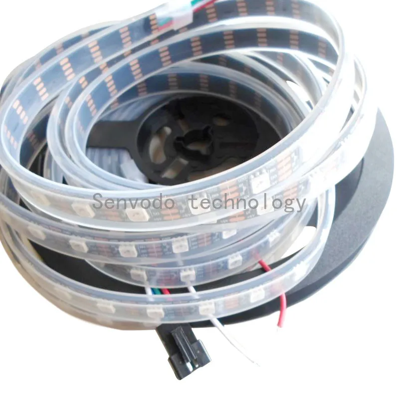 5mx цифровой DC5V sk9822 RGB Светодиодные полосы 144led, 72LED, 60led, 48LED, 32LED, 5 м/roll rgb светодиодные RGB ленты черного цвета