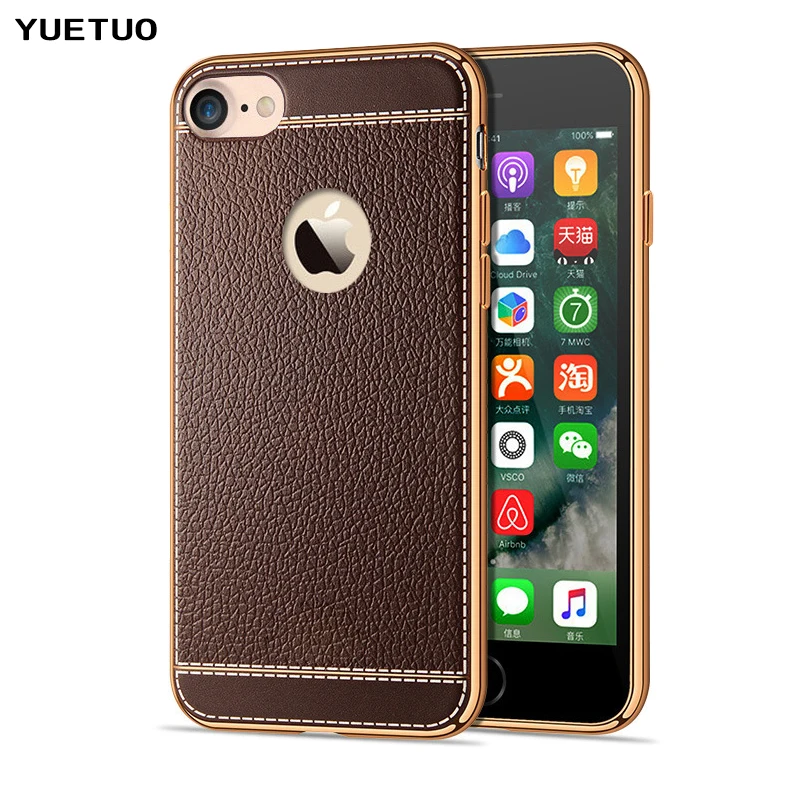 YUETUO роскошный чехол для apple iphone 5 5s se 5se s силиконовые аксессуары телефонов кожаный