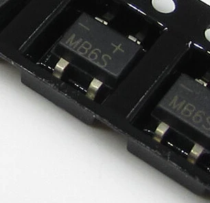 

20pcs free shipping MB6S SOP-4 0.5A 600V Single Phases Diode Rectifier Bridge new original