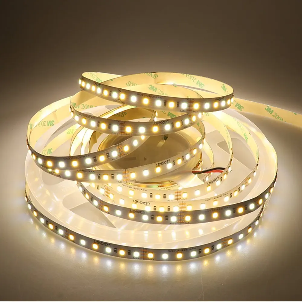 Супер яркий Водонепроницаемый IP65 2835 SMD 12 В 600 светодиодный s Би Цвет ed двойной