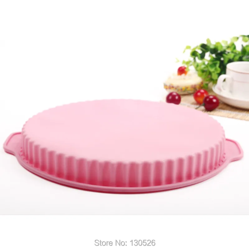 Антипригарное покрытие круглая силиконовая форма для кекса большой